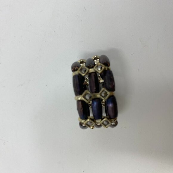 king square stretch 3 strand bronze ring - Picture 1 of 2